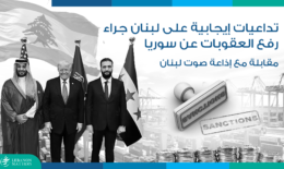 تداعيات إيجابية على لبنان جراء رفع العقوبات عن سوريا