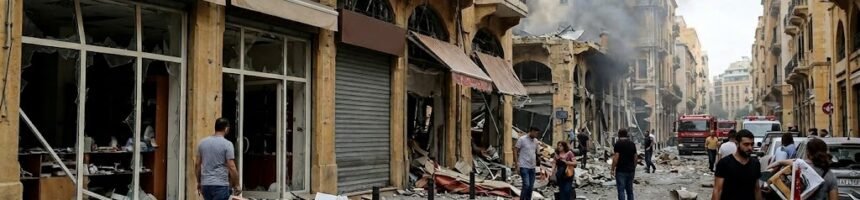 الدمار في الاسواق التجارية الحرب